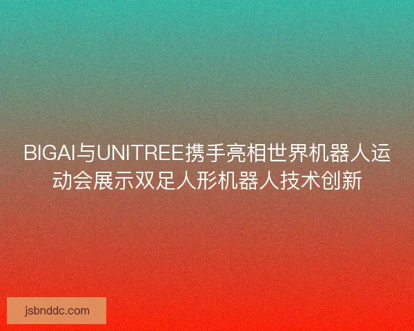 BIGAI与UNITREE携手亮相世界机器人运动会展示双足人形机器人技术创新 BIGAI与UNITREE携手亮相世界机器人运动会展示双足人形机器人技术创新